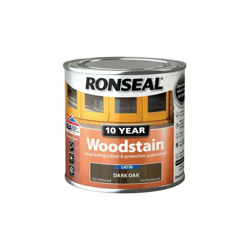 RONSEAL 10 Year Woodstain Dark Oak 250ml RSL10WSDO250 4 RONSEAL 10 Year Woodstain Dark Oak 250ml RSL10WSDO250 - Image 2
