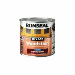 RONSEAL 10 Year Woodstain Deep Mahogany 250ml RSL10WSDM250