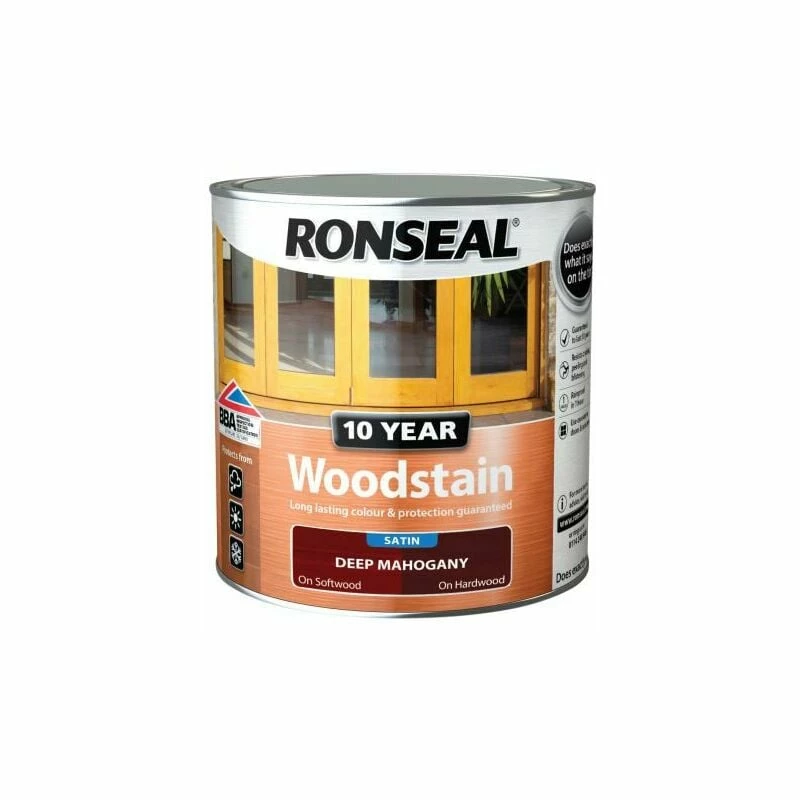 RONSEAL 10 Year Woodstain Deep Mahogany 750ml RSL10WSDM750 4 RONSEAL 10 Year Woodstain Deep Mahogany 750ml RSL10WSDM750 - Image 2