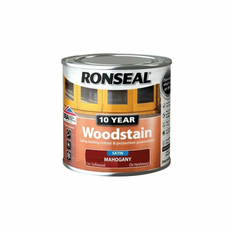 RONSEAL 10 Year Woodstain Mahogany 250ml RSL10WSM250 3 RONSEAL 10 Year Woodstain Mahogany 250ml RSL10WSM250