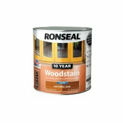 Alternative view of RONSEAL 10 Year Woodstain Natural Oak 750ml RSL10WSNO750