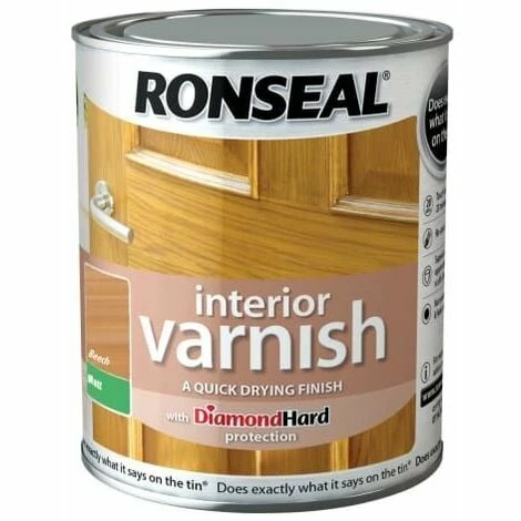 RONSEAL Interior Varnish Quick Dry Matt Beech 250ml RSLIVMBE250 4 RONSEAL Interior Varnish Quick Dry Matt Beech 250ml RSLIVMBE250 - Image 2