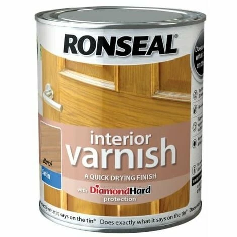 RONSEAL Interior Varnish Quick Dry Satin Birch 250ml RSLIVSBI250 4 RONSEAL Interior Varnish Quick Dry Satin Birch 250ml RSLIVSBI250 - Image 2