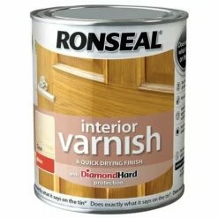 Alternative view of RONSEAL Interior Varnish Quick Dry Gloss Clear 750ml RSLIVGCL750