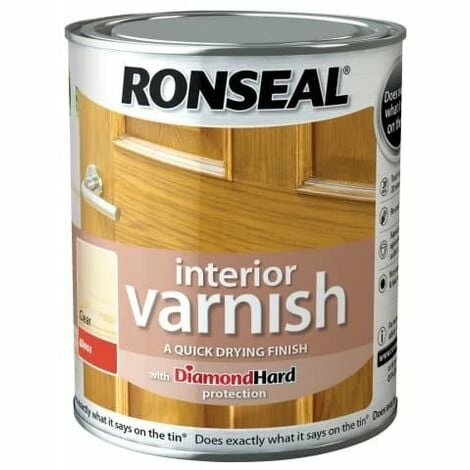 RONSEAL Interior Varnish Quick Dry Gloss Clear 750ml RSLIVGCL750 4 RONSEAL Interior Varnish Quick Dry Gloss Clear 750ml RSLIVGCL750 - Image 2