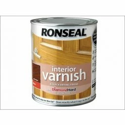 RONSEAL Interior Varnish Quick Dry Gloss Dark Oak 250ml RSLINGDO250