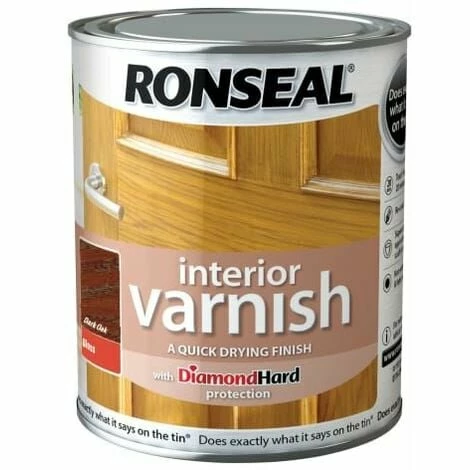 RONSEAL Interior Varnish Quick Dry Gloss Dark Oak 250ml RSLINGDO250 4 RONSEAL Interior Varnish Quick Dry Gloss Dark Oak 250ml RSLINGDO250 - Image 2