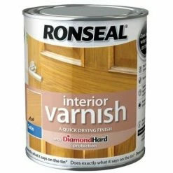 Alternative view of RONSEAL Interior Varnish Quick Dry Satin Ash 250ml RSLIVSAS250