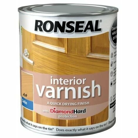 RONSEAL Interior Varnish Quick Dry Satin Ash 250ml RSLIVSAS250 4 RONSEAL Interior Varnish Quick Dry Satin Ash 250ml RSLIVSAS250 - Image 2