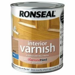 Alternative view of RONSEAL Interior Varnish Quick Dry Satin Birch 750ml RSLIVSBI750