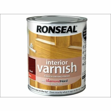 RONSEAL Interior Varnish Quick Dry Gloss Teak 250ml RSLINGTE250 3 RONSEAL Interior Varnish Quick Dry Gloss Teak 250ml RSLINGTE250