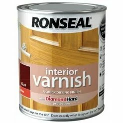 Alternative view of RONSEAL Interior Varnish Quick Dry Gloss Teak 250ml RSLINGTE250