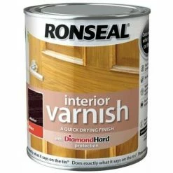 Alternative view of RONSEAL Interior Varnish Quick Dry Gloss Walnut 250ml RSLINGWN250