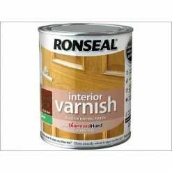 RONSEAL Interior Varnish Quick Dry Matt Dark Oak 250ml RSLIVMDO250