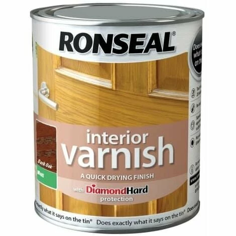 RONSEAL Interior Varnish Quick Dry Matt Dark Oak 250ml RSLIVMDO250 4 RONSEAL Interior Varnish Quick Dry Matt Dark Oak 250ml RSLIVMDO250 - Image 2