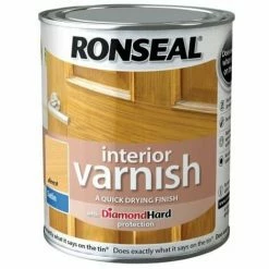 Alternative view of RONSEAL Interior Varnish Quick Dry Satin Beech 250ml RSLIVSBE250