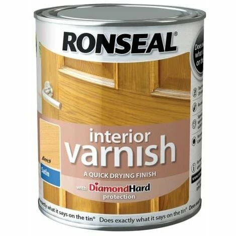 RONSEAL Interior Varnish Quick Dry Satin Beech 250ml RSLIVSBE250 4 RONSEAL Interior Varnish Quick Dry Satin Beech 250ml RSLIVSBE250 - Image 2