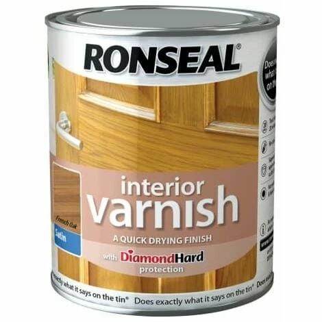 RONSEAL Interior Varnish Quick Dry Satin French Oak 250ml RSLIVSFO250 4 RONSEAL Interior Varnish Quick Dry Satin French Oak 250ml RSLIVSFO250 - Image 2