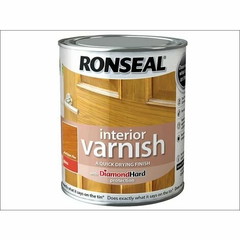 RONSEAL Interior Varnish Quick Dry Gloss Antique Pine 750ml RSLINGAP750 3 RONSEAL Interior Varnish Quick Dry Gloss Antique Pine 750ml RSLINGAP750