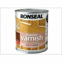 RONSEAL Interior Varnish Quick Dry Gloss Dark Oak 750ml RSLINGDO750