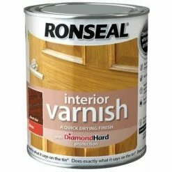 Alternative view of RONSEAL Interior Varnish Quick Dry Gloss Dark Oak 750ml RSLINGDO750