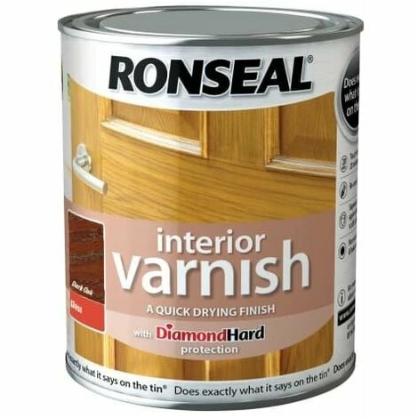RONSEAL Interior Varnish Quick Dry Gloss Dark Oak 750ml RSLINGDO750 4 RONSEAL Interior Varnish Quick Dry Gloss Dark Oak 750ml RSLINGDO750 - Image 2