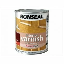 RONSEAL Interior Varnish Quick Dry Gloss Teak 750ml RSLINGTE750