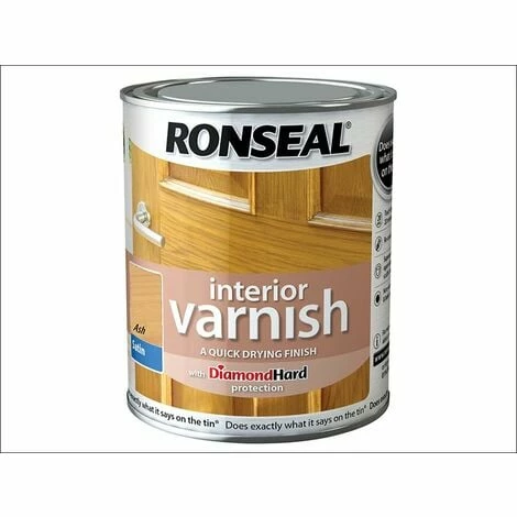 RONSEAL Interior Varnish Quick Dry Satin Ash 750ml RSLIVSAS750 3 RONSEAL Interior Varnish Quick Dry Satin Ash 750ml RSLIVSAS750