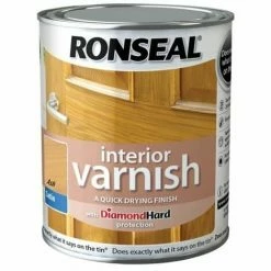 Alternative view of RONSEAL Interior Varnish Quick Dry Satin Ash 750ml RSLIVSAS750