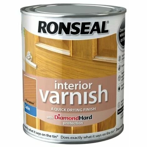 RONSEAL Interior Varnish Quick Dry Satin Pearwood 750ml RSLIVSPW750 4 RONSEAL Interior Varnish Quick Dry Satin Pearwood 750ml RSLIVSPW750 - Image 2