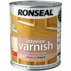RONSEAL Interior Varnish Quick Dry Gloss Clear 250ml RSLIVGCL250