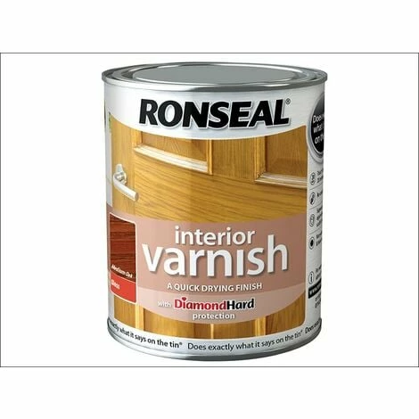 RONSEAL Interior Varnish Quick Dry Gloss Medium Oak 250ml RSLINGMO250 3 RONSEAL Interior Varnish Quick Dry Gloss Medium Oak 250ml RSLINGMO250