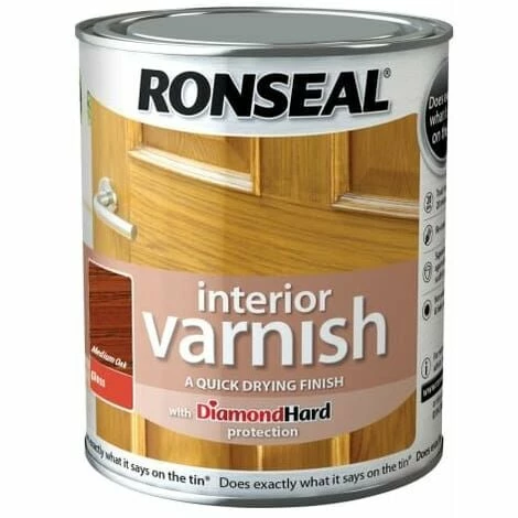 RONSEAL Interior Varnish Quick Dry Gloss Medium Oak 250ml RSLINGMO250 4 RONSEAL Interior Varnish Quick Dry Gloss Medium Oak 250ml RSLINGMO250 - Image 2