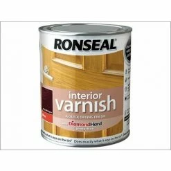 RONSEAL Interior Varnish Quick Dry Gloss Deep Mahogany 750ml RSLINGDM750
