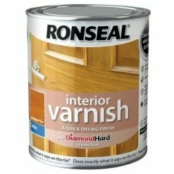 Alternative view of RONSEAL Interior Varnish Quick Dry Satin Antique Pine 250ml RSLIVSAP250