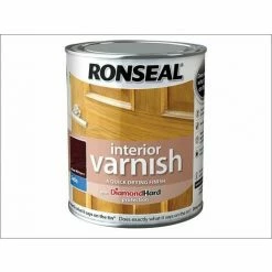 RONSEAL Interior Varnish Quick Dry Satin Deep Mahogany 250ml RSLIVSDM250