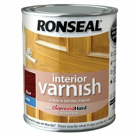 RONSEAL Interior Varnish Quick Dry Satin Teak 250ml RSLIVSTE250 4 RONSEAL Interior Varnish Quick Dry Satin Teak 250ml RSLIVSTE250 - Image 2