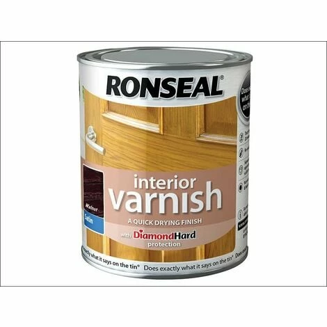 RONSEAL Interior Varnish Quick Dry Satin Walnut 250ml RSLIVSWN250 3 RONSEAL Interior Varnish Quick Dry Satin Walnut 250ml RSLIVSWN250