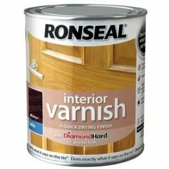 Alternative view of RONSEAL Interior Varnish Quick Dry Satin Walnut 250ml RSLIVSWN250
