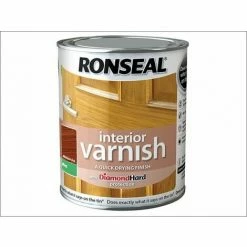 RONSEAL Interior Varnish Quick Dry Matt Medium Oak 750ml RSLIVMMO750
