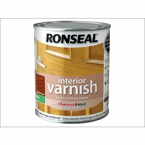 RONSEAL Interior Varnish Quick Dry Matt Medium Oak 750ml RSLIVMMO750 3 RONSEAL Interior Varnish Quick Dry Matt Medium Oak 750ml RSLIVMMO750