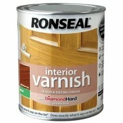 Alternative view of RONSEAL Interior Varnish Quick Dry Matt Medium Oak 750ml RSLIVMMO750