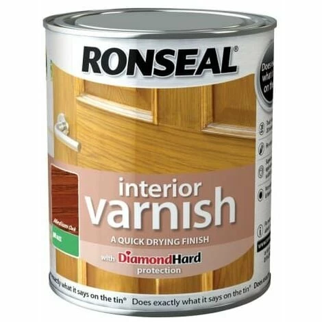 RONSEAL Interior Varnish Quick Dry Matt Medium Oak 750ml RSLIVMMO750 4 RONSEAL Interior Varnish Quick Dry Matt Medium Oak 750ml RSLIVMMO750 - Image 2