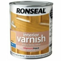 RONSEAL Interior Varnish Quick Dry Satin Beech 750ml RSLIVSBE750 3 RONSEAL Interior Varnish Quick Dry Satin Beech 750ml RSLIVSBE750 -RONSEAL SHOP 14464648 2