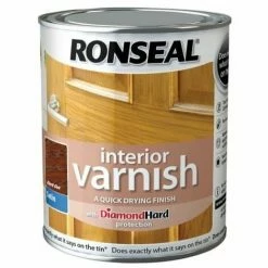 Alternative view of RONSEAL Interior Varnish Quick Dry Satin Dark Oak 750ml RSLIVSDO750