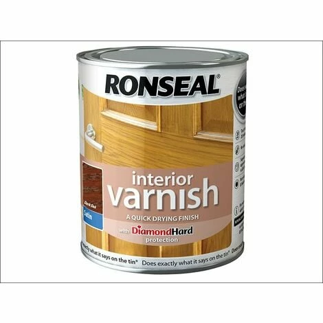 RONSEAL Interior Varnish Quick Dry Satin Dark Oak 250ml RSLIVSDO250 3 RONSEAL Interior Varnish Quick Dry Satin Dark Oak 250ml RSLIVSDO250