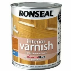 Alternative view of RONSEAL Interior Varnish Quick Dry Satin Antique Pine 750ml RSLIVSAP750