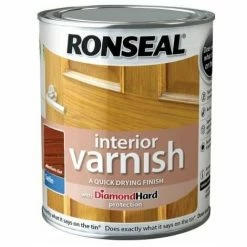 Alternative view of RONSEAL Interior Varnish Quick Dry Satin Medium Oak 750ml RSLIVSMO750