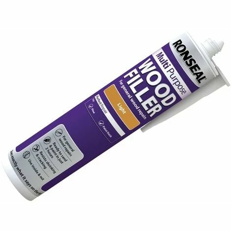 RONSEAL Multi Purpose Wood Filler Cartridge Light 310ml RSLMPWFL310 3 RONSEAL Multi Purpose Wood Filler Cartridge Light 310ml RSLMPWFL310