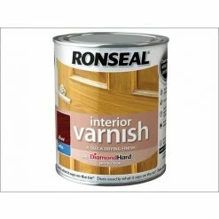 RONSEAL Interior Varnish Quick Dry Satin Teak 750ml RSLIVSTE750